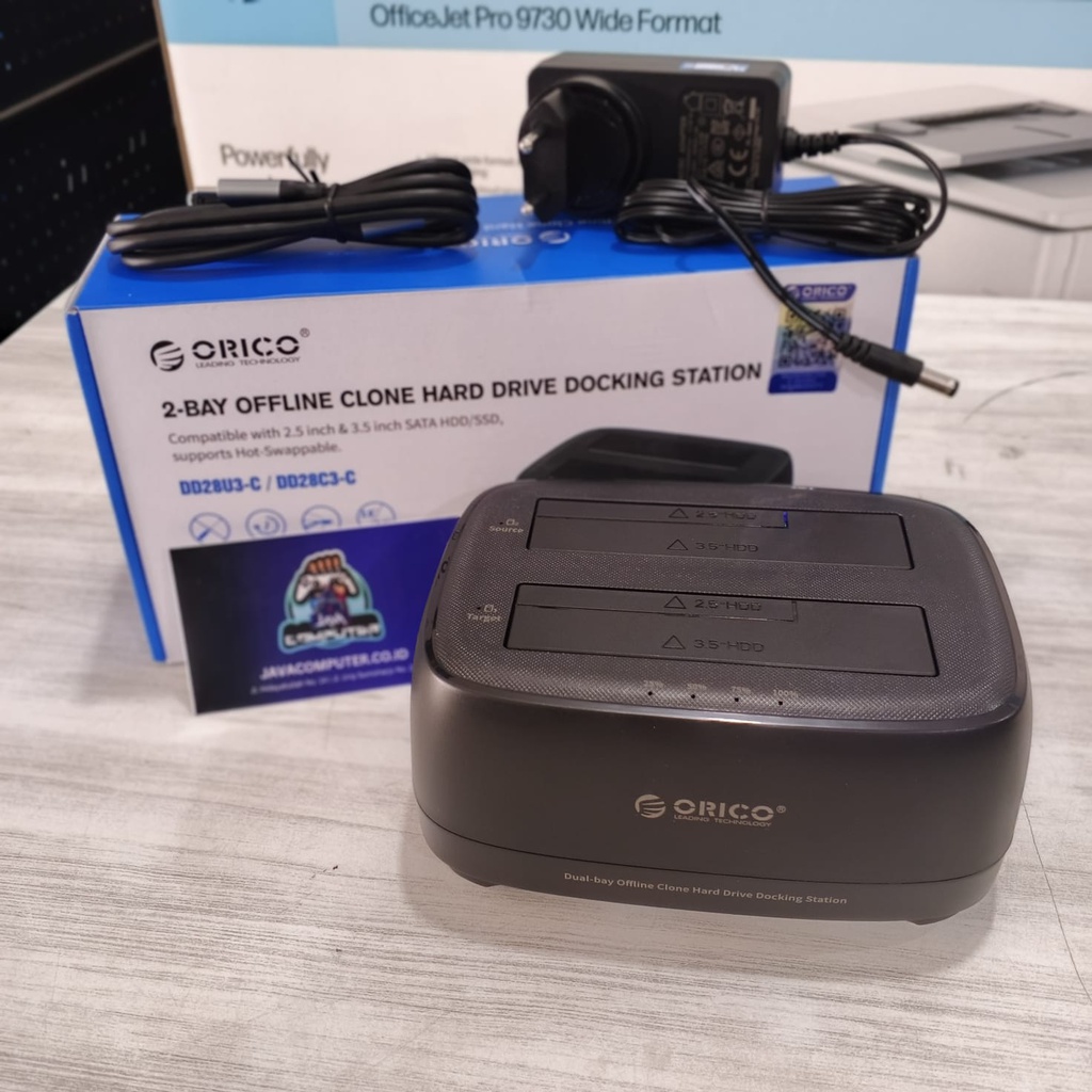 Orico HDD Docking Dual Bay USB 3.2 Gen1 w/ Clone UASP &amp; TRIM DD28C3-C