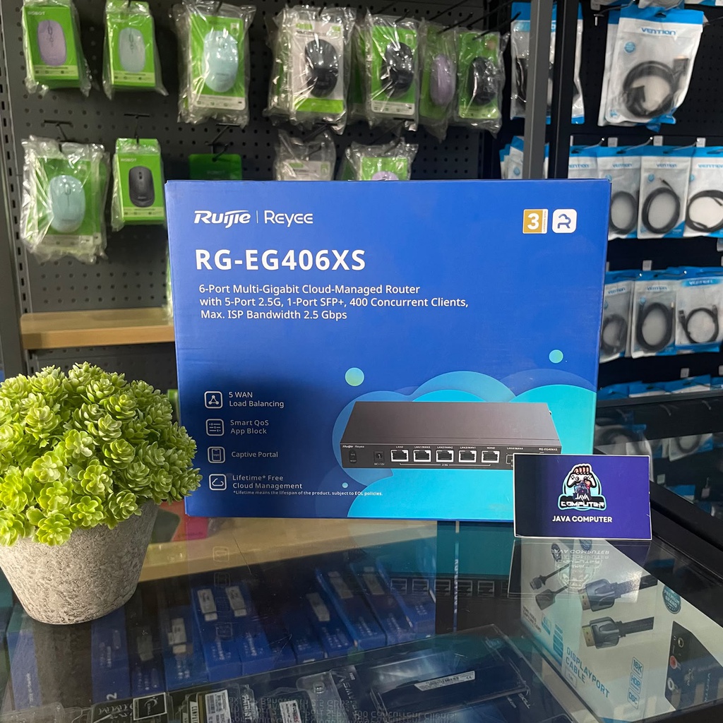 Ruijie RG-EG406XS 5 Port 2.5G Cloud Managed Router