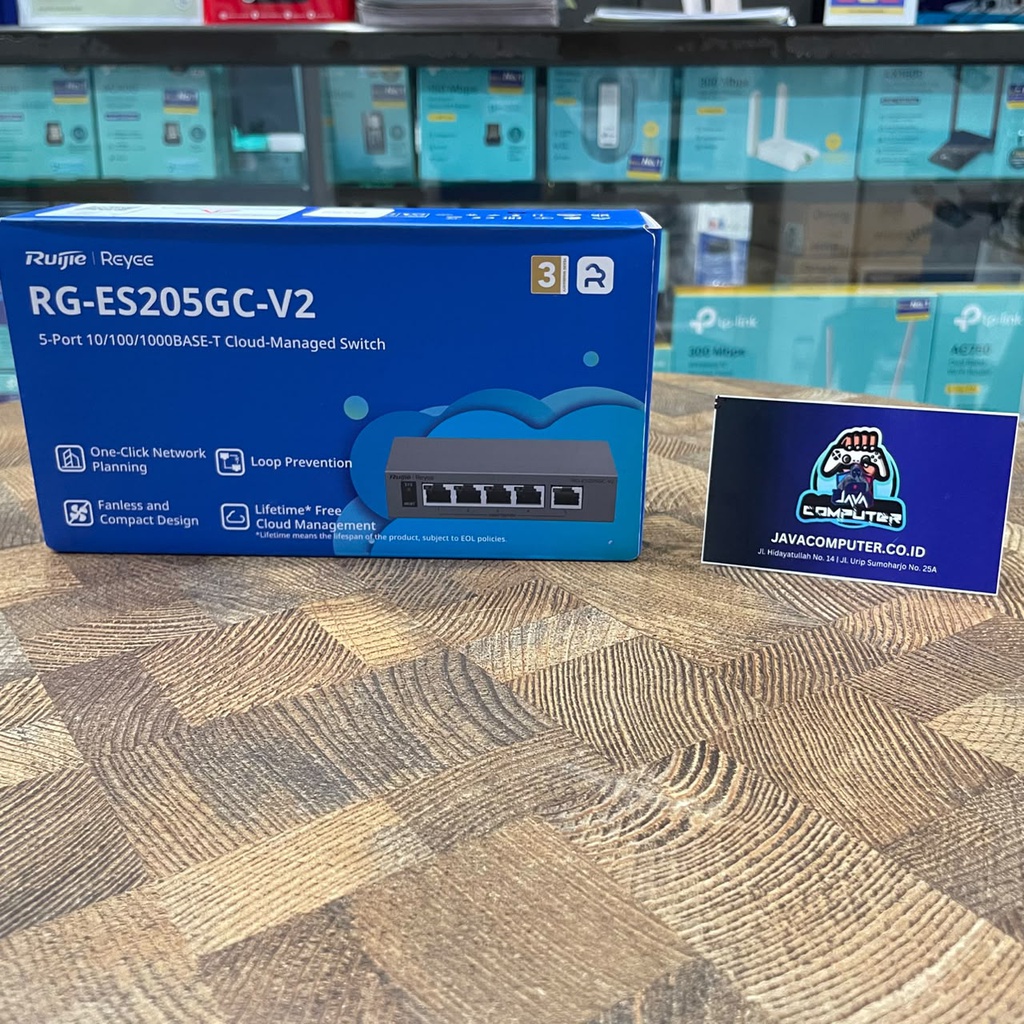 Ruijie RG-ES205GC V2 5 Port Gigabit Smart Cloud Managed Non-PoE Switch
