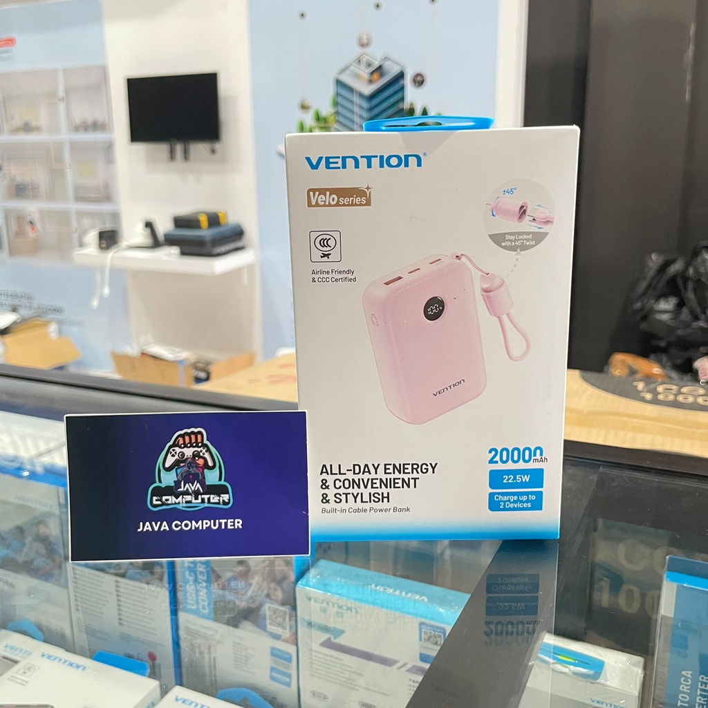 Vention Power Bank 20000mAH 22.5W Pink (FKBP0-C-TY)
