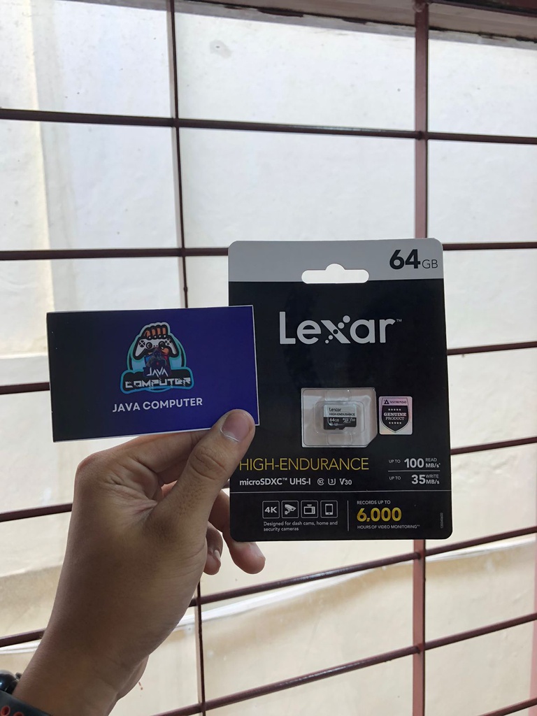 Lexar High-Endurance 64GB MicroSDXC C10,UHS-I(U3),V30,Up to 100MB/s read, up to 35MB/s write