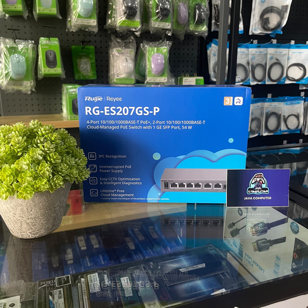Ruijie RG-ES207GS-P 7 Port Gigabit Smart Cloud Managed Poe Switch