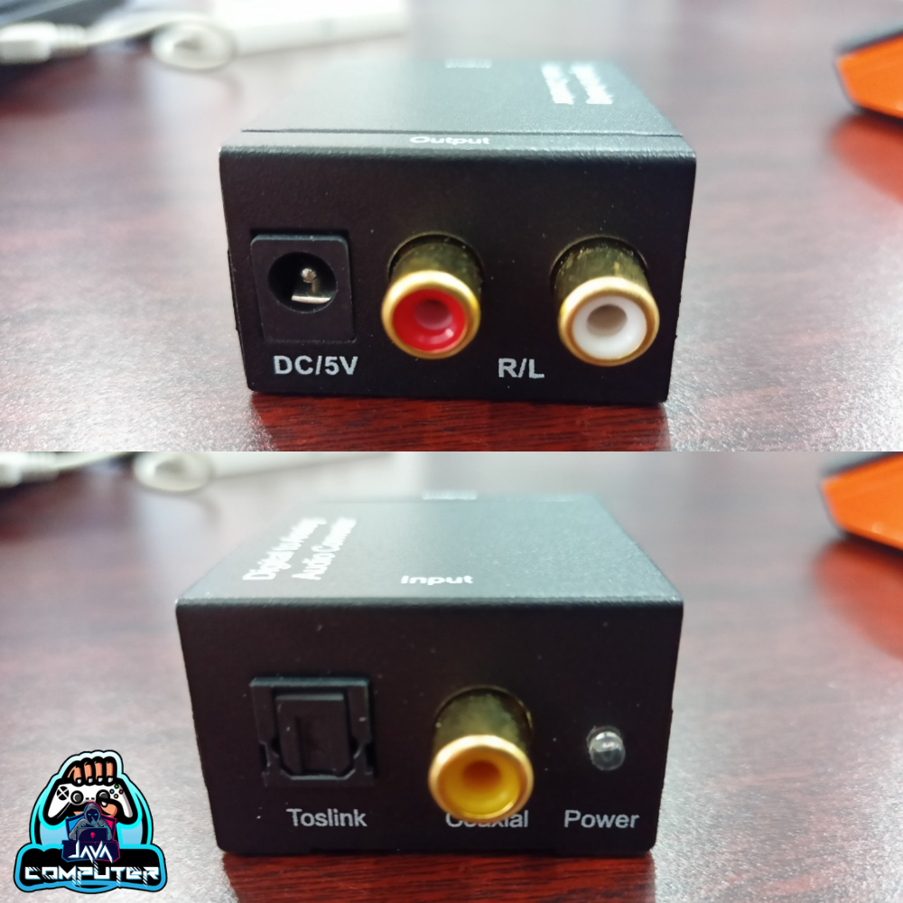 TOSLINK Converter Audio Digital Optical Coax TO Analog RCA L/R