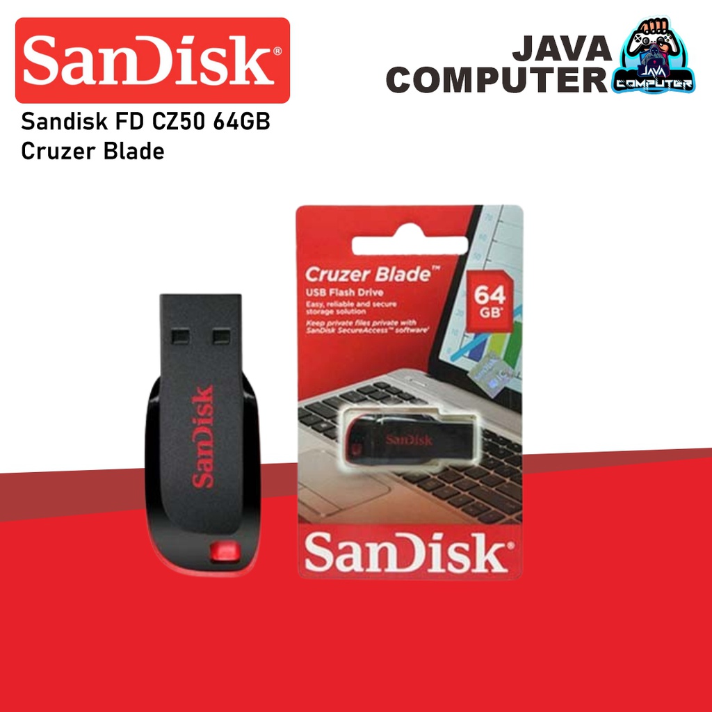 Sandisk FD CZ50 64GB Cruzer Blade