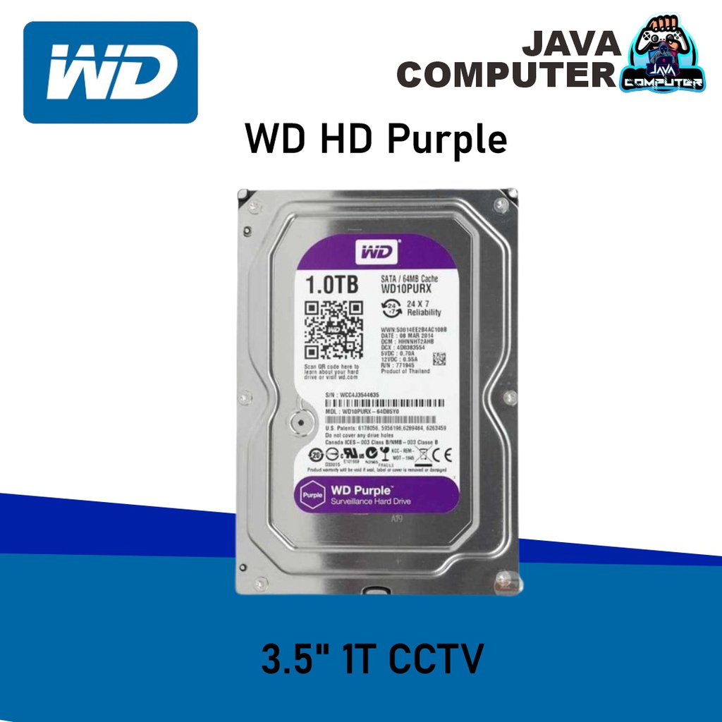 WD HD Purple 3.5&quot; 1T CCTV