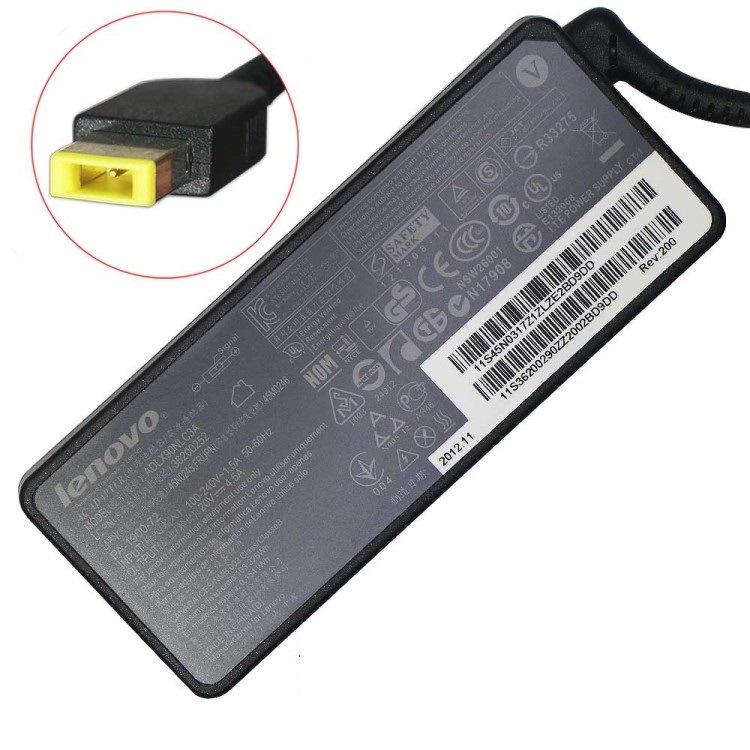 Adaptor Lenovo 20V 4.5A USB