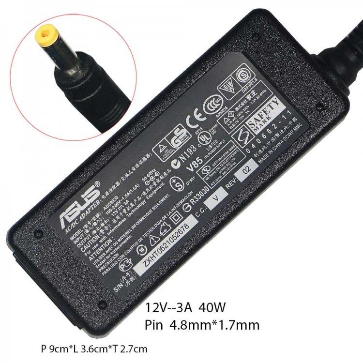 Adaptor Asus 12v 3a (4.8x1.7)