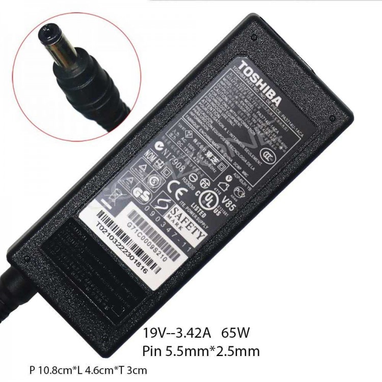 Adaptor TOSHIBA 19V 3.42A (5.5x2.5)