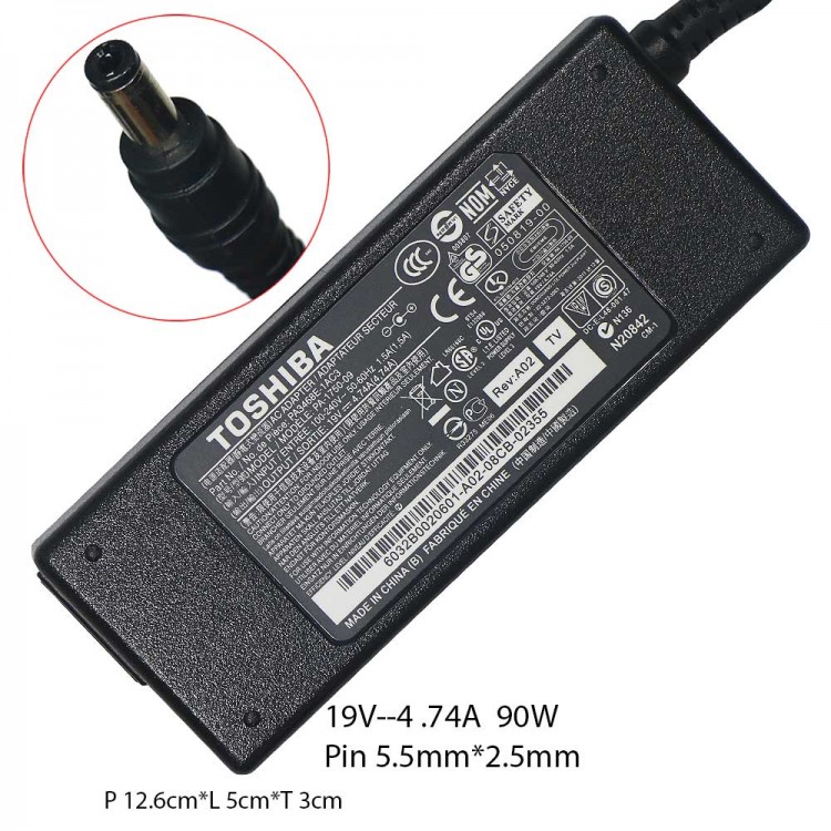 Adaptor TOSHIBA 19V 4.74A (5.5x2.5)