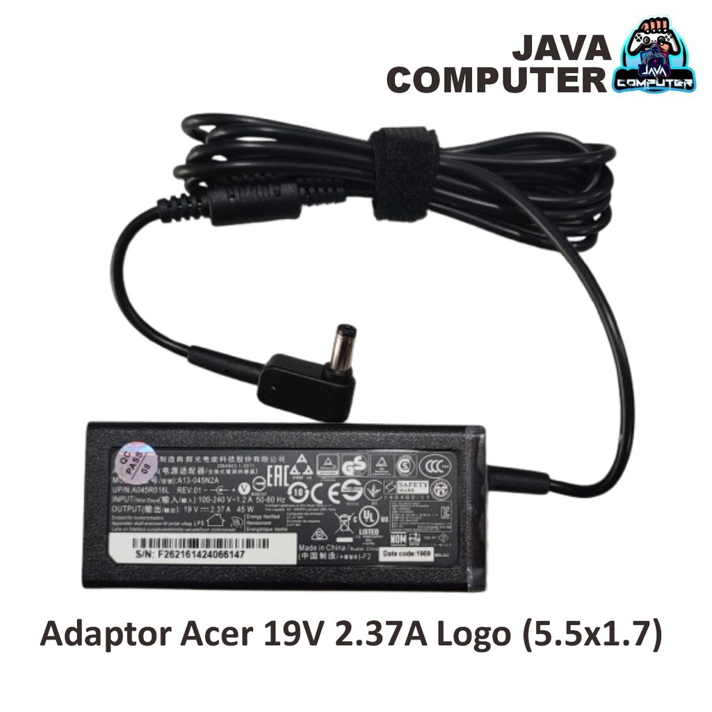 Adaptor Acer 19V 2.37A Logo (5.5x1.7)