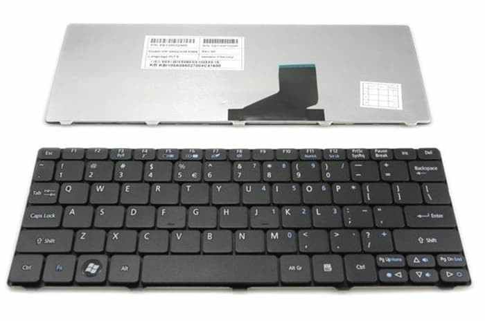 KB ACER Aspire One 521h, 522h, 532h, D255 Black