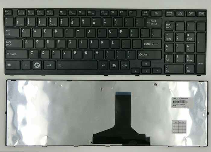 KB Toshiba Satellite P750, P755 Gloss Black