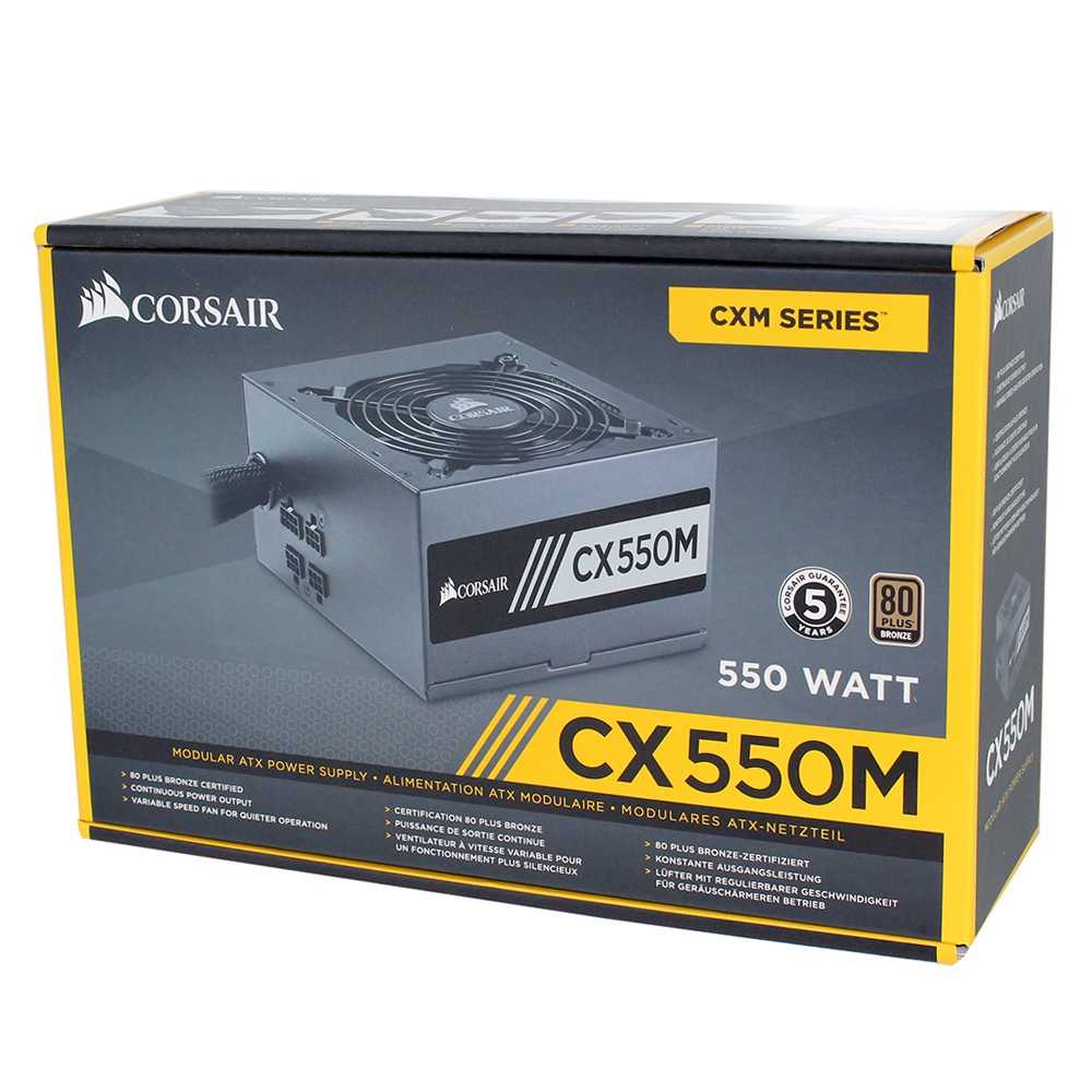 Corsair CX550 550W PSU - Power Supply 80+ Bronze