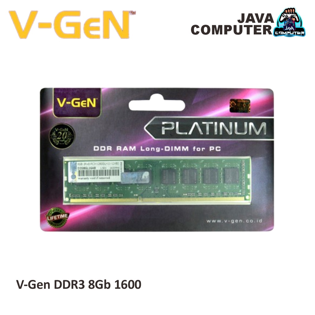 V-Gen DDR3 8Gb PC12800