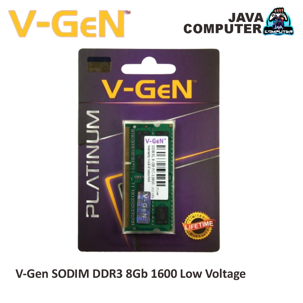 V-Gen SODIM DDR3 8 Gb PC 12800 Low Voltage