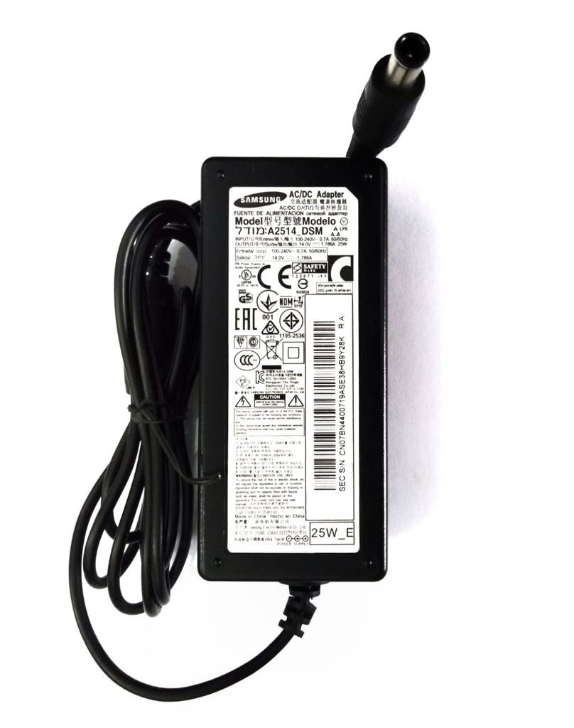Adaptor Samsung 14V 1.786A