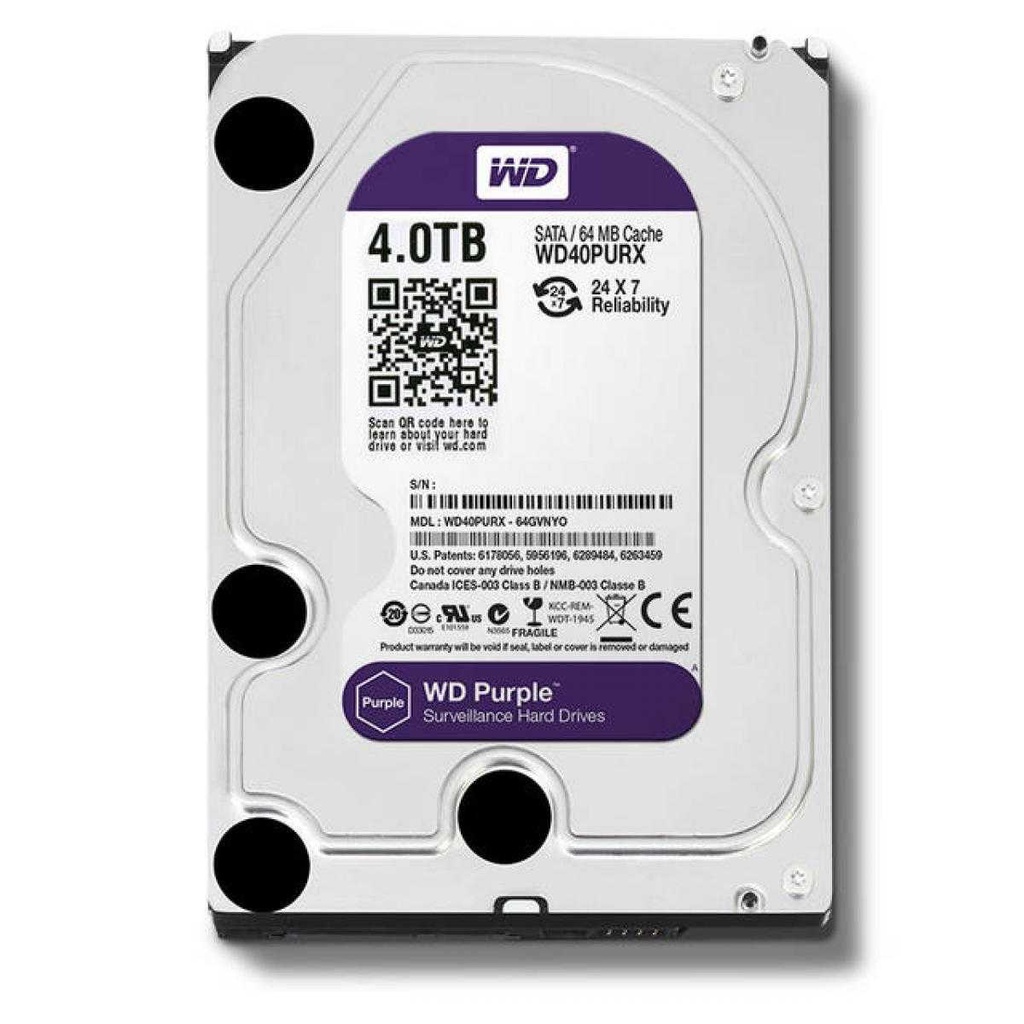 WD HD Purple 3.5" 4T CCTV
