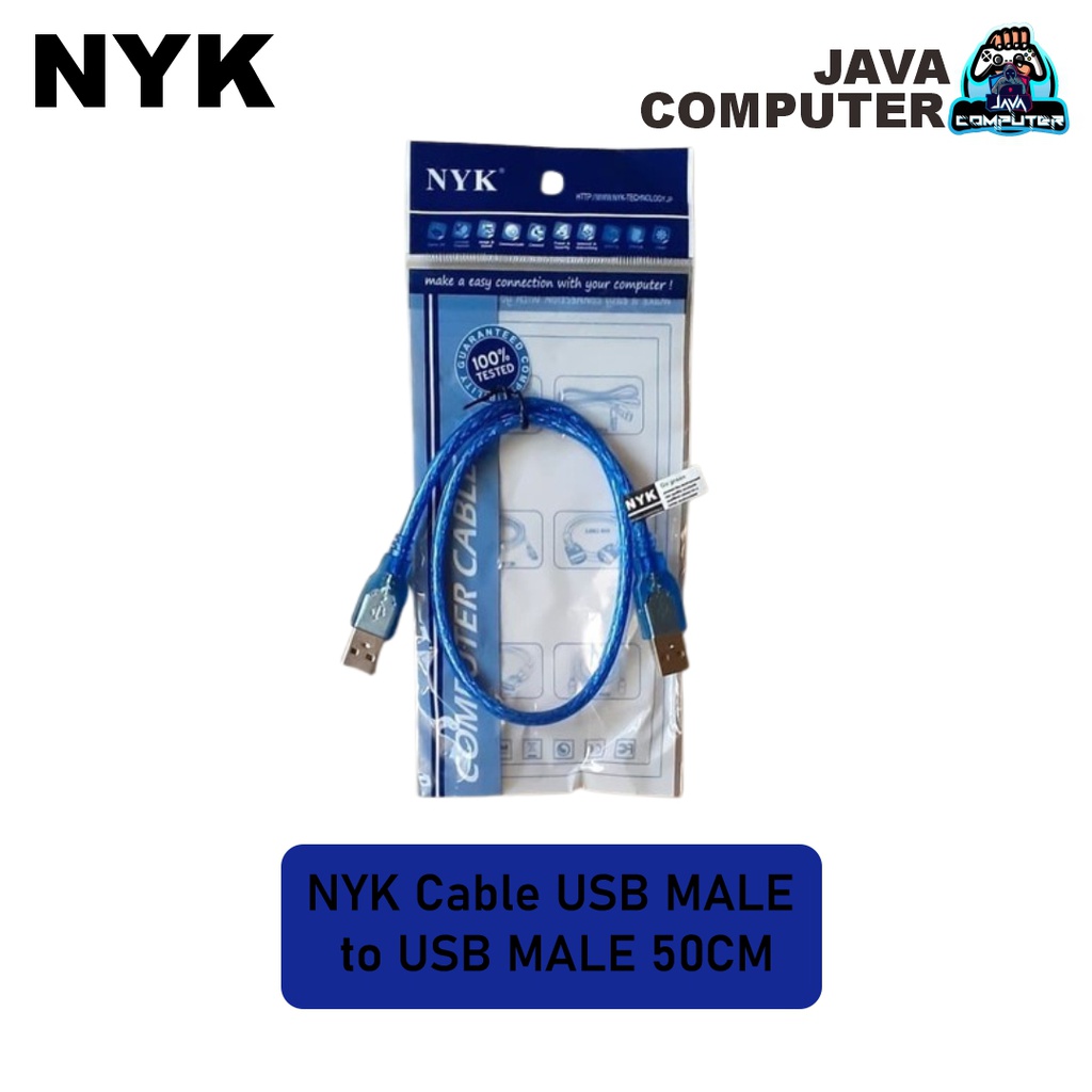 NYK Cable USB MALE to USB MALE 50CM