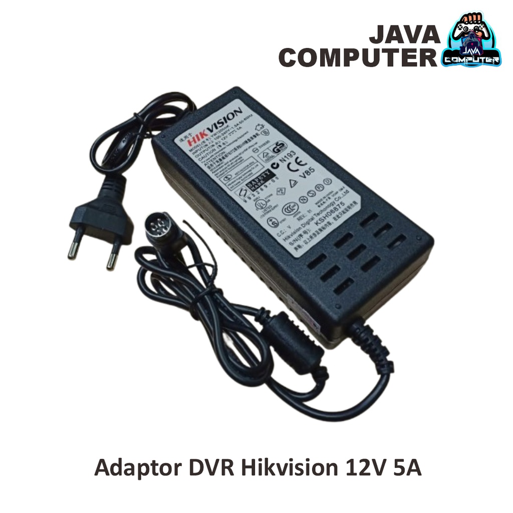 Adaptor DVR Hikvision 12V 5A