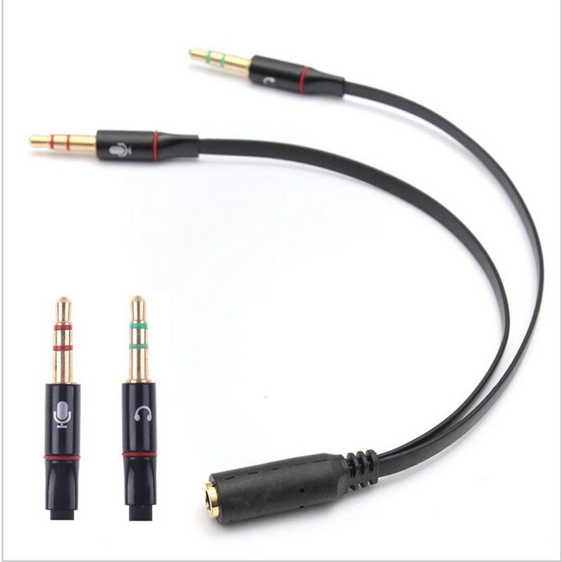 Cable Audio 3.5mm Female To 2 Male