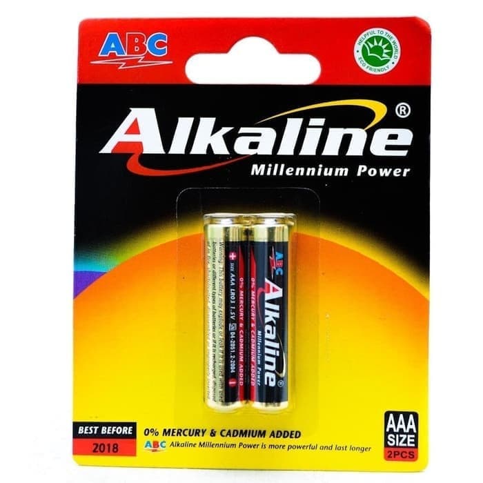 ABC ALKALINE Baterai A3 (1 Set 2 Pcs)