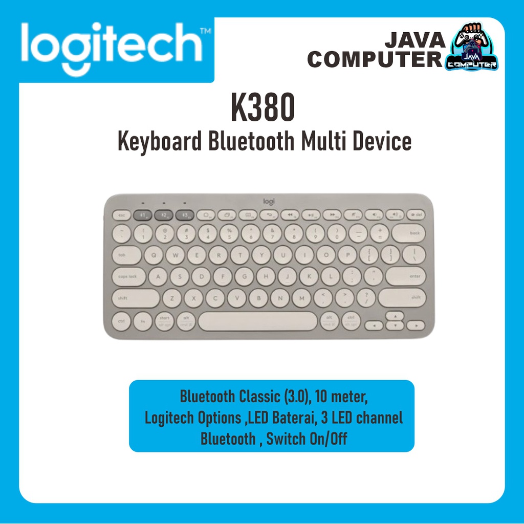 Logitech Keyboard Bluetooth Multi Device K380