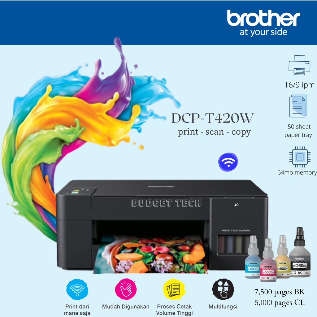 Brother DCP-T420W Print Scan Copy Wifi