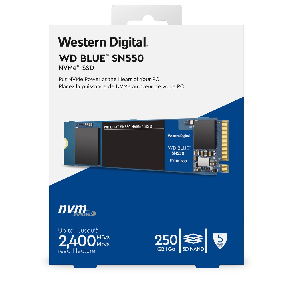 WD Blue SSD SN550 M.2 NVMe 250GB Gen3
