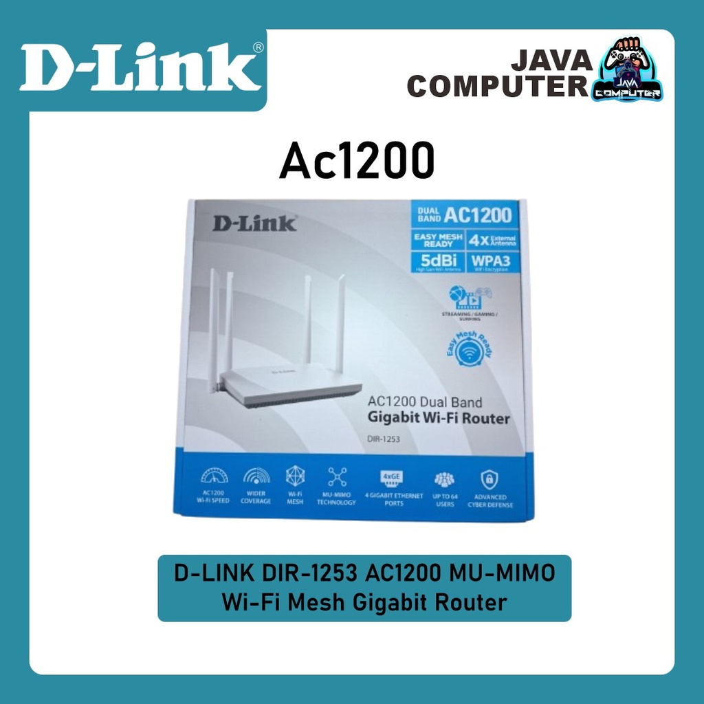 D-LINK DIR-1253 AC1200 MU-MIMO Wi-Fi Mesh Gigabit Router