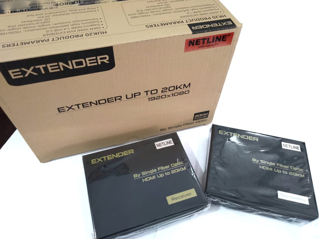 Netline HDMI Extender FO Fiber Optic Up To 20KM