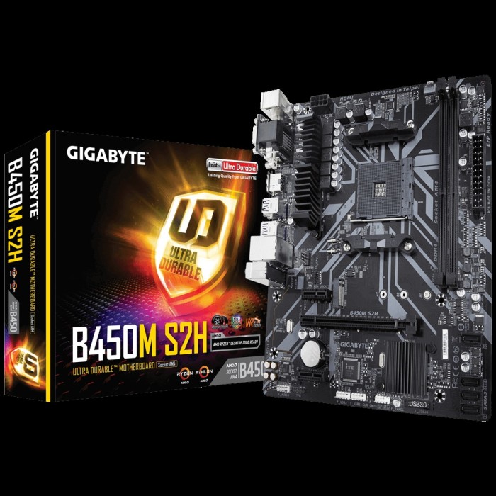 Gigabyte Motherboard B450M S2H AM4