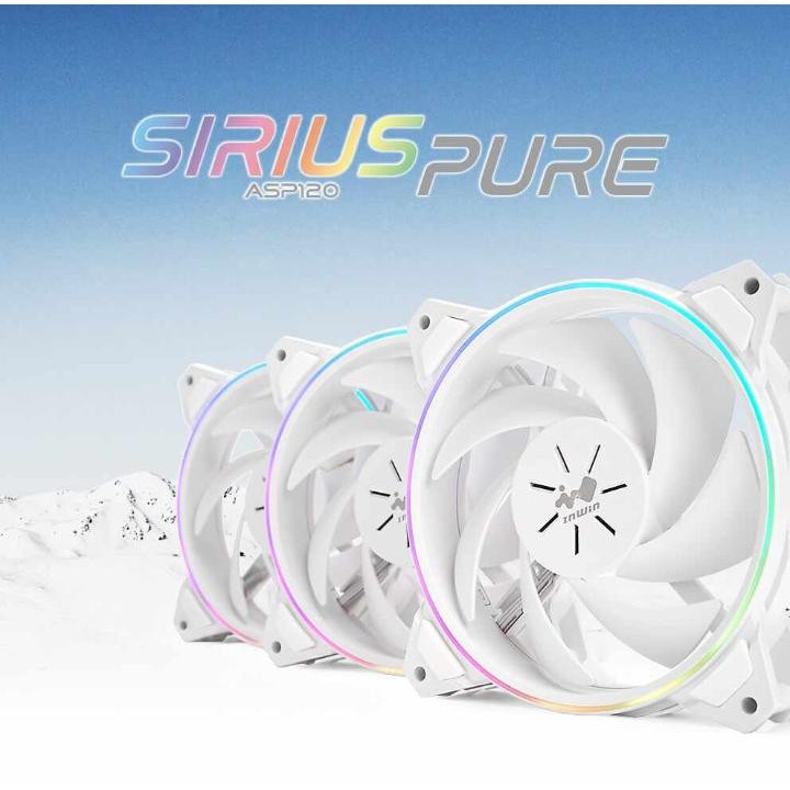 Inwin Sirius Pure ASP120 ARGB Fan Triple Pack White