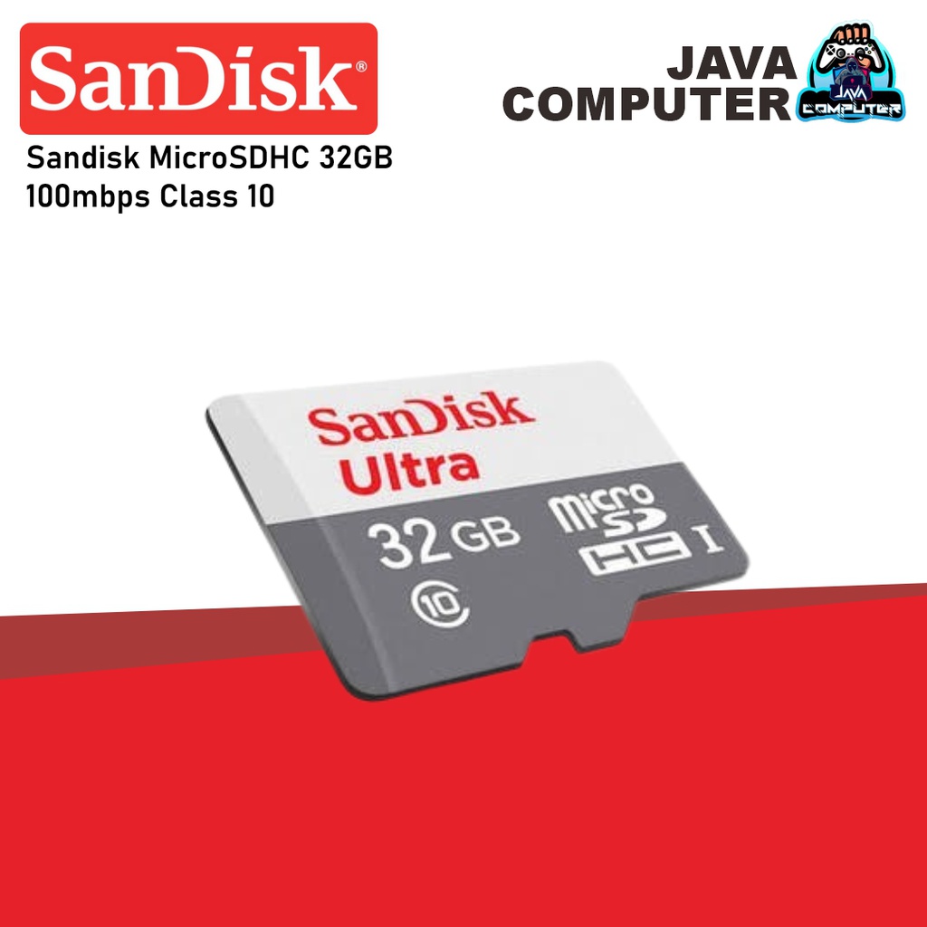 Sandisk MicroSDHC 32GB 100mbps Class 10