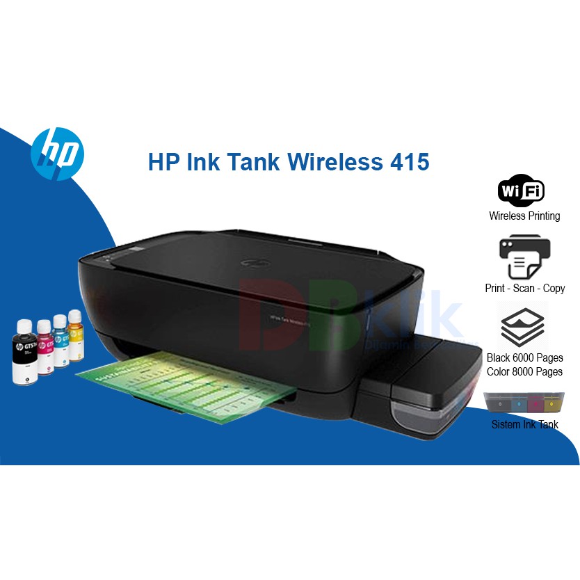 HP Ink Tank 415 Printer Scan Copy Wireless