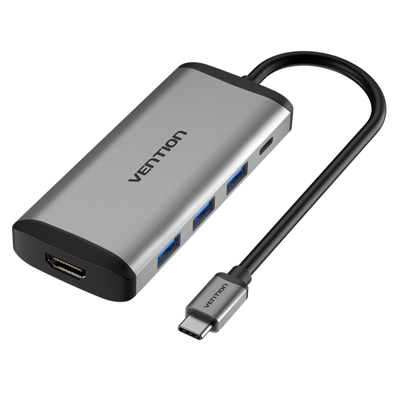 Vention USB Hub 3.0 Type C USB-C 3.1 to HDMI USB-A-3.0-3P PD (CNBHB)