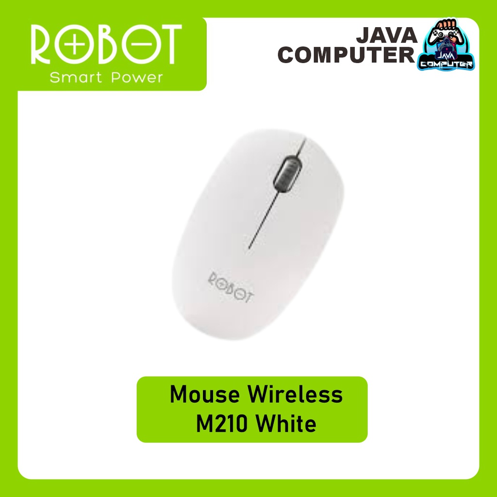 Robot Mouse Wireless M210 White