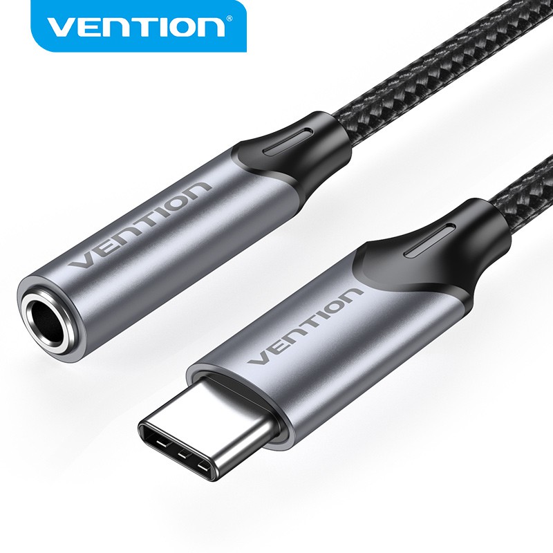 Vention USB Type C to 3.5mm Jack Adapter Converter USB-C to Aux Audio (BGMHA)