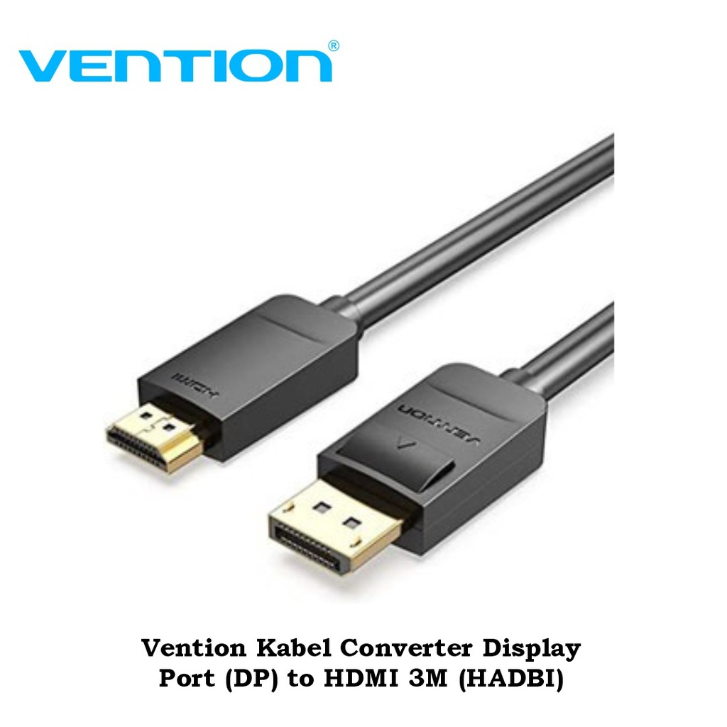 Vention Kabel Converter Display Port (DP) to HDMI 3M (HADBI)