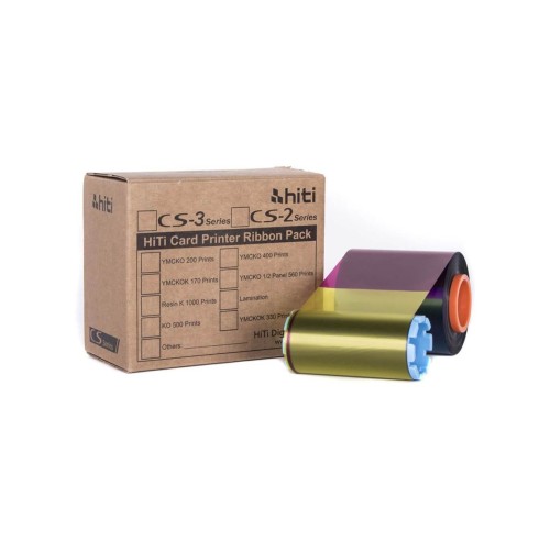 HITI Ribbon Color Cartridge CS-200/CS-200E Series YMCKO 400 Print