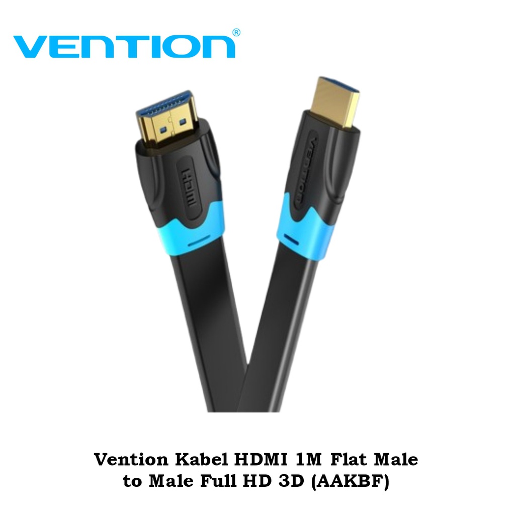 Vention Kabel HDMI 1M Flat Male to Male Full HD 3D (AAKBF)