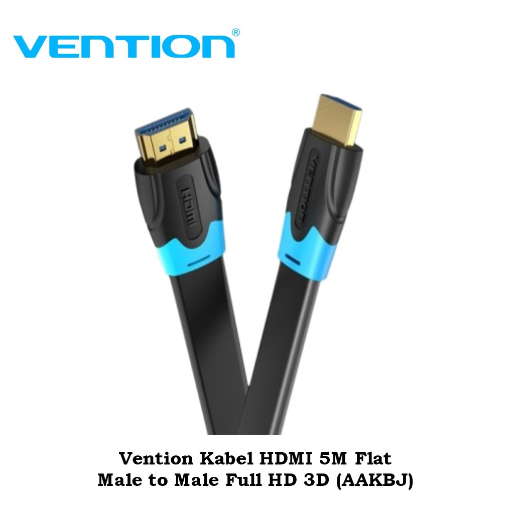 Vention Kabel HDMI 5M Flat Male to Male Full HD 3D (AAKBJ)