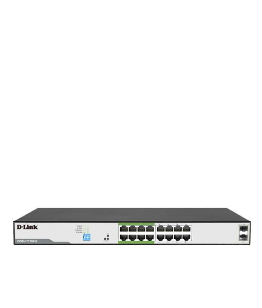 D-Link DGS-F1018P-E 16 port Gigabit PoE Switch