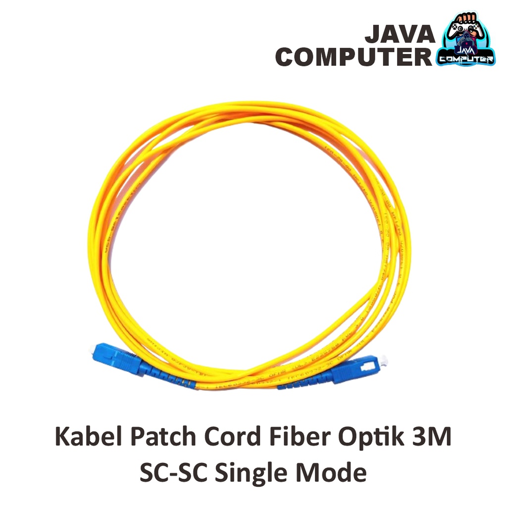 Kabel Patch Cord Fiber Optik 3M SC-SC Single Mode