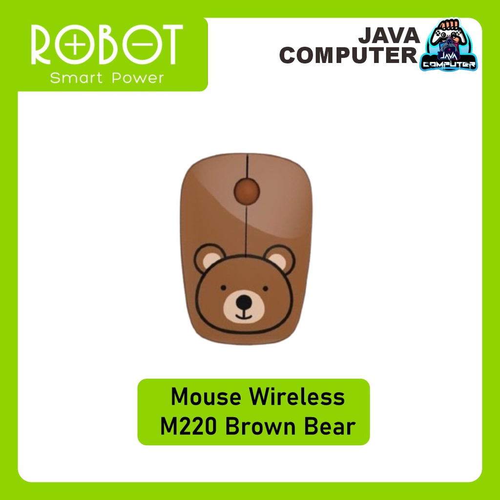 Robot Mouse Wireless M220 Brown Bear