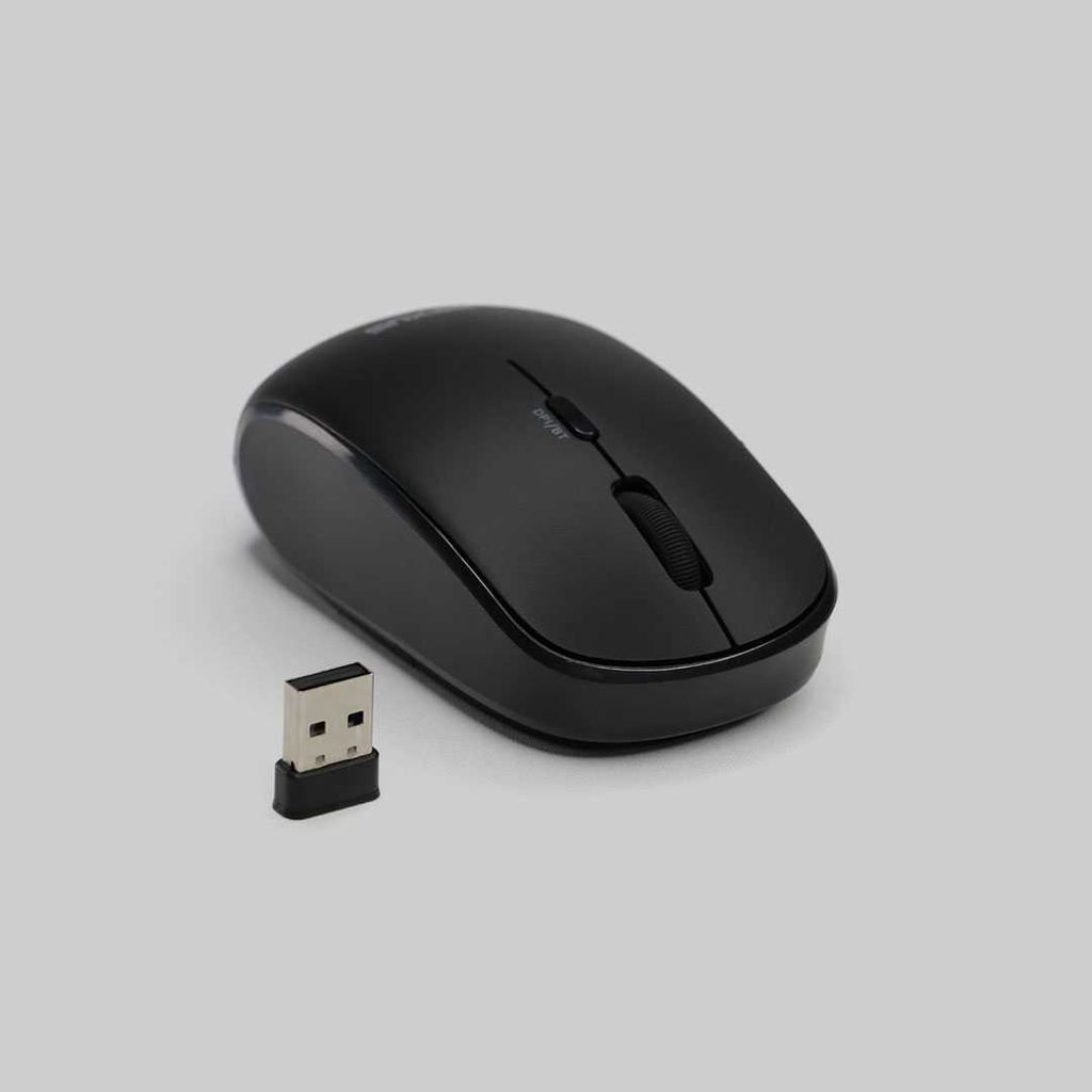 Rexus Mouse Wireless Bluetooth Silent QB100 Black