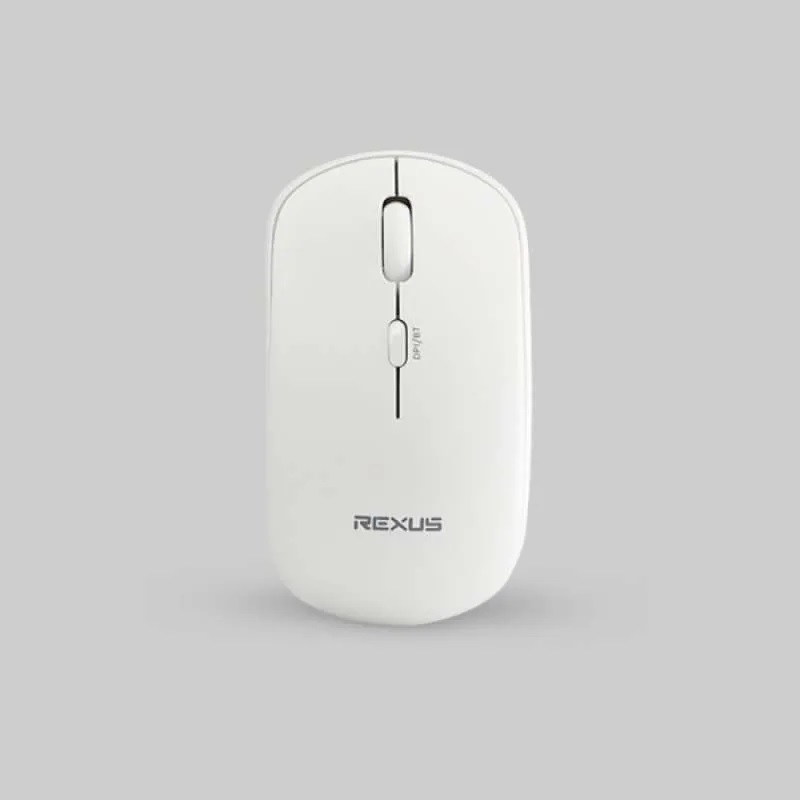 Rexus Mouse Wireless Bluetooth Silent QB100 White