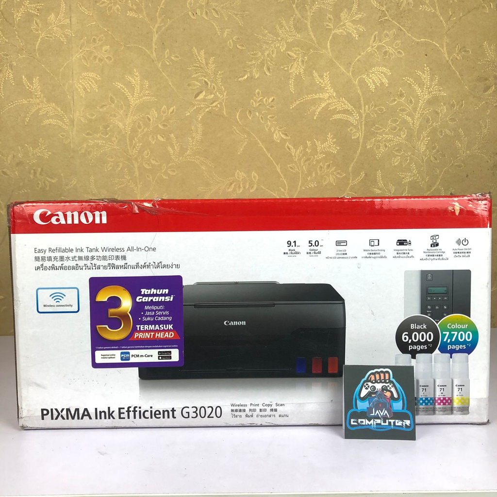 Canon PIXMA G3020 Print, Scan, Copy, Wifi