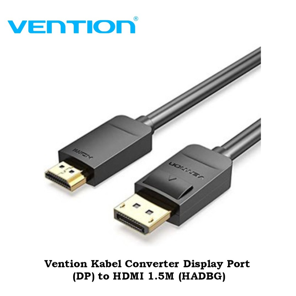 Vention Kabel Converter Display Port (DP) to HDMI 1.5M (HADBG)