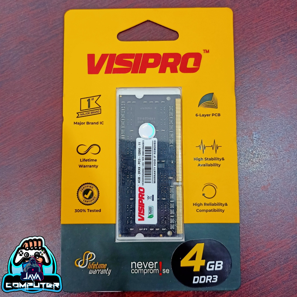 Visipro SODIM DDR3 4GB 1600