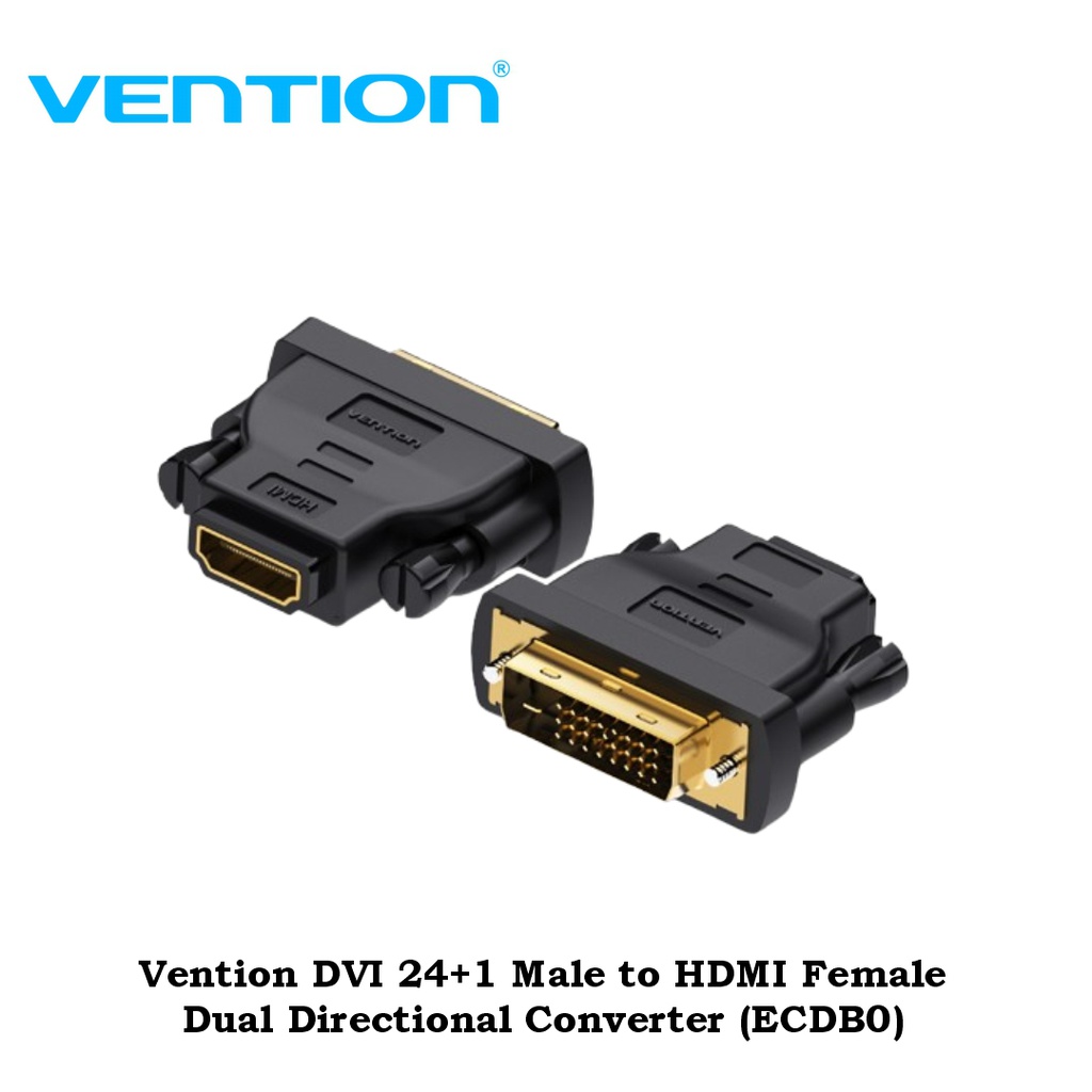 Vention DVI 24+1 Male to HDMI Female Dual Directional Converter (ECDB0)